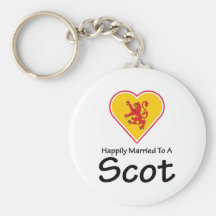 Scot feliz casado llaveros personalizados