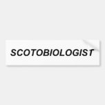 SCOTOBIOLOGIST ETIQUETA DE PARACHOQUE