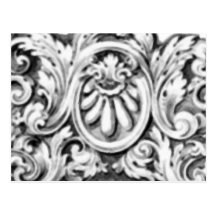 Scrollwork muy elegante postales