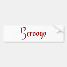 Scrooge Etiqueta De Parachoque