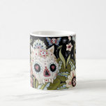 Scull del gatito y polilla de Luna tazas