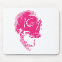 scull rosado tapetes de ratones
