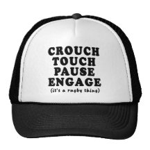 Se agacha la pausa del tacto engancha gorros  
