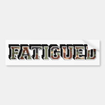se cansa pegatina de parachoque