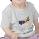 Se divierte concepto del app del ordenador camisetas