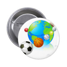 Se divierte concepto del mundo del globo pin