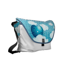 Se nubla el fondo con el corazón, la bolsa de mens bolsas de mensajería