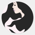 Se ruboriza el pegatina del icono de la belleza