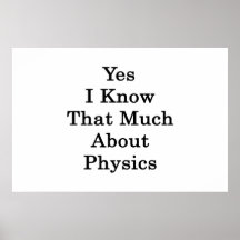 Sé sí que mucho sobre la física poster
