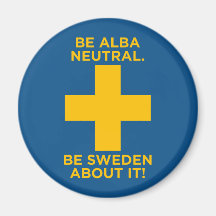 Sea Alba Neutral-Es Suecia sobre ella imán