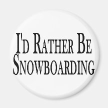 Sea bastante snowboard imán para frigorifico