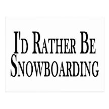 Sea bastante snowboard tarjeta postal