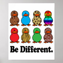 Sea diversos patos poster