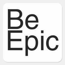 Sea épico pegatina cuadradas personalizadas