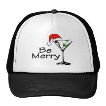 Sea Felices Navidad Martini Gorras De Camionero