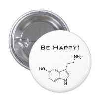 ¡Sea feliz! Botón de la serotonina