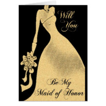 Sea mi criada de la invitación del boda del honor tarjetas
