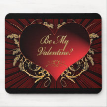 Sea mi tarjeta del día de San Valentín Alfombrilla De Ratón