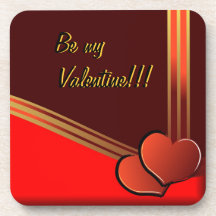 Sea mi tarjeta del día de San Valentín con los cor Posavasos