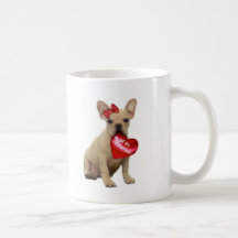 Sea mi taza del dogo francés de la tarjeta del día