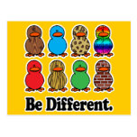 sea patos ducky de diverso modelo divertido postales