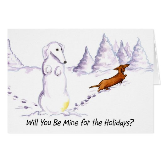 Sea tarjeta de Navidad del perro de Weiner de la m