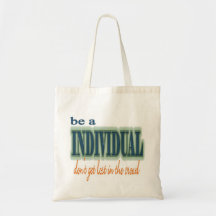 Sea un individuo bolsa lienzo