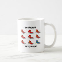 Sea zapatillas de deporte originales taza de café