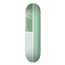 Seafoam tropical, verde salvia, y azules cielos patin