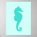 Seahorse de la turquesa posters