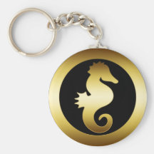SEAHORSE DE ORO LLAVERO