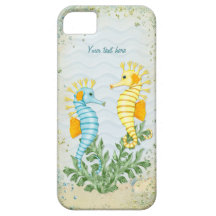 Seahorse y Bling de la fantasía iPhone 5 Case-Mate Fundas