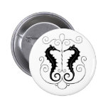 Seahorses negros del vintage pin