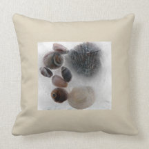 Seashells en hielo almohadas