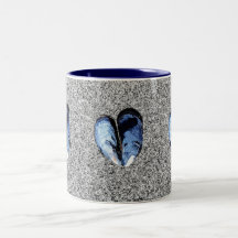 Seashells y arena tazas