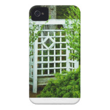 Seat en el jardín iPhone 4 Case-Mate cobertura