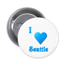 Seattle -- Azul de cielo Pin
