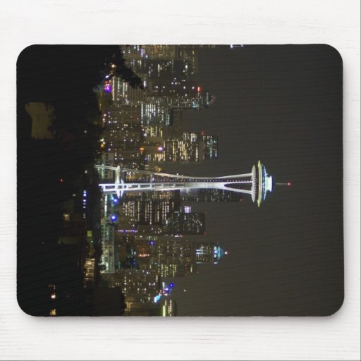 Seattle en la noche tapete de raton