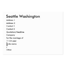 Seattle Washington, dirección 1, dirección 2, Cont Plantillas De Tarjetas Personales