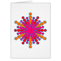 Sechseck Hexagon Ornament Karten
