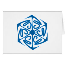 Sechseck Hexagon Ornament Karten