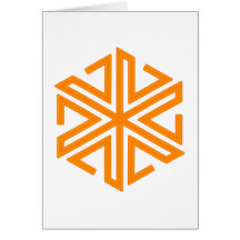 Sechseck Hexagon Ornament Karten