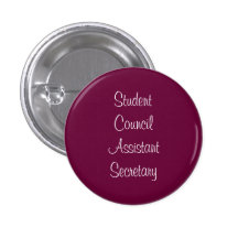 Secretaria del ayudante del consejo de estudiantes pins