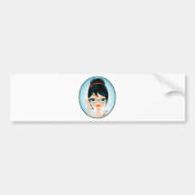 secretaria etiqueta de parachoque