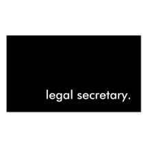 secretaria legal plantilla de tarjeta personal