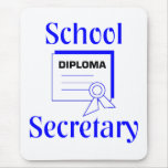 Secretaria Mousepad de la escuela Tapetes De Ratones