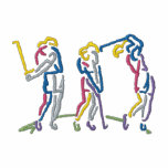 Secuencia del golf de las mujeres camiseta polo