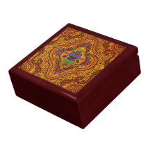 Seda oriental opulenta cajas de recuerdo