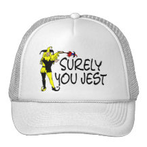 Seguramente usted bufón de la broma gorros bordados