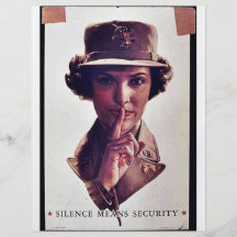 Seguridad de Menans del silencio Flyer Personalizado
